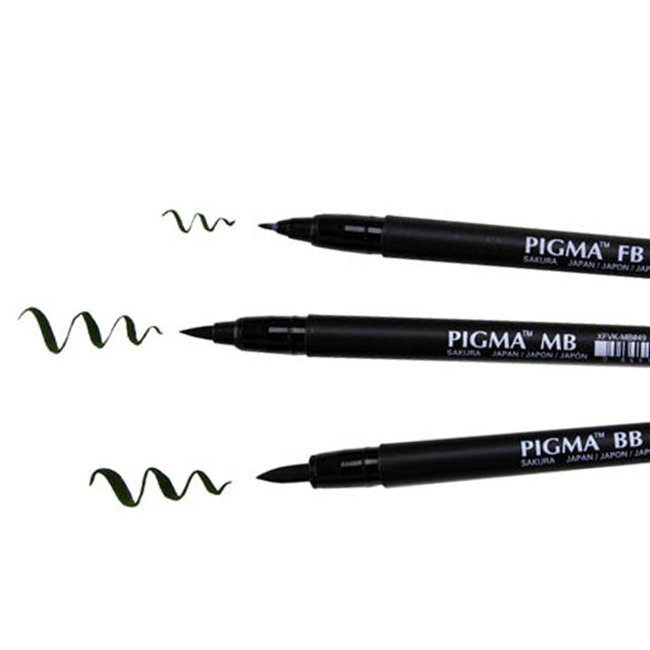 Pigma Professional Black Brush Pen
