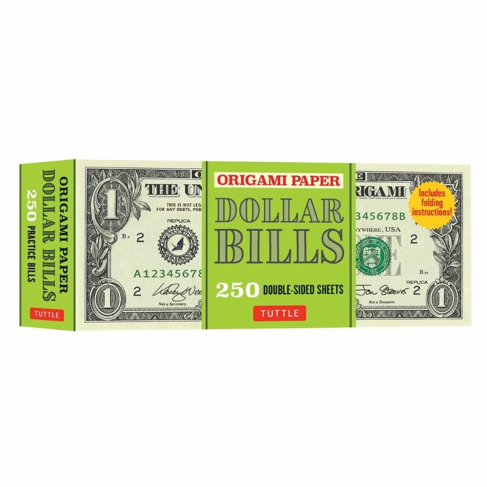 Origami Paper Dollar Bills