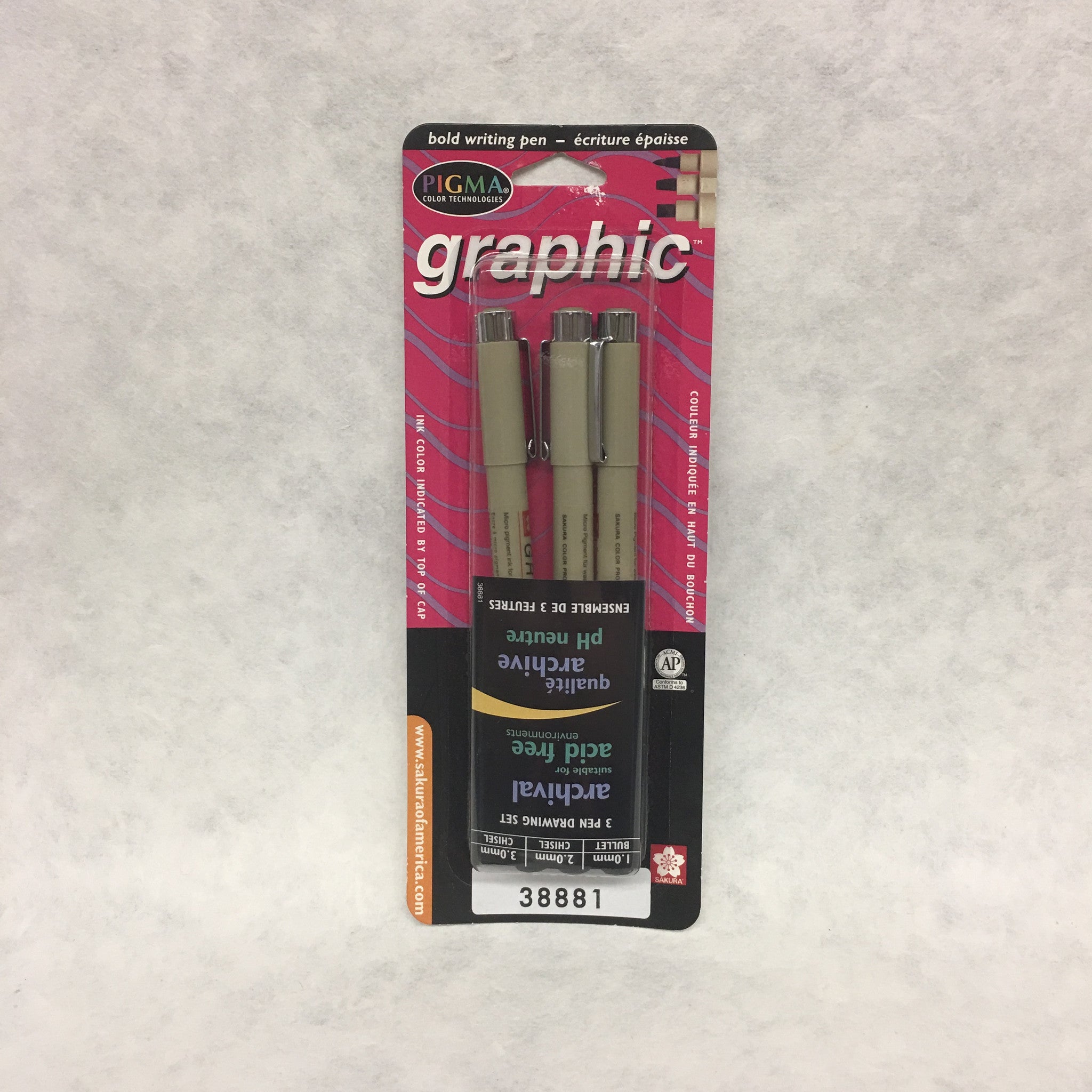 Pigma Graphic Black Assortment Pen Pack