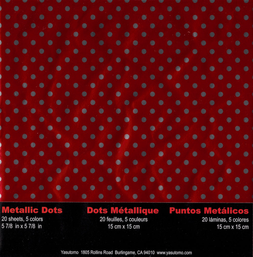 Metallic Dots Foil Origami Paper